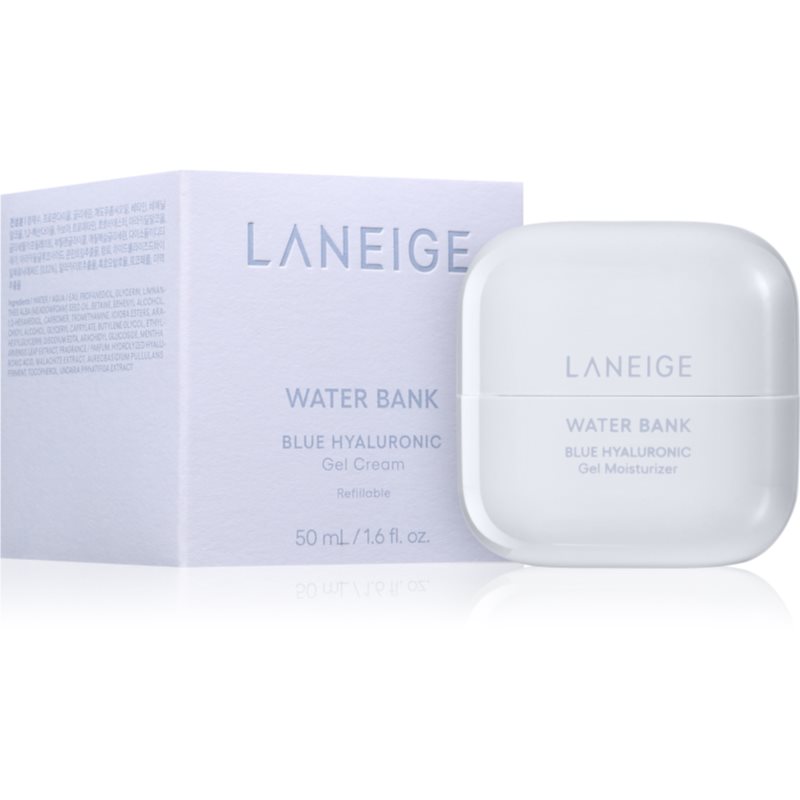 LANEIGE Water Bank Blue Hyaluronic Gel Cream Refillable nawilżający krem-żel do skóry tłustej i mieszanej do wielokrotnego napełniania 50 ml