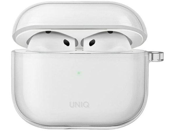 Uniq Etui Glase AirPods 4 przezroczysty/glossy clear