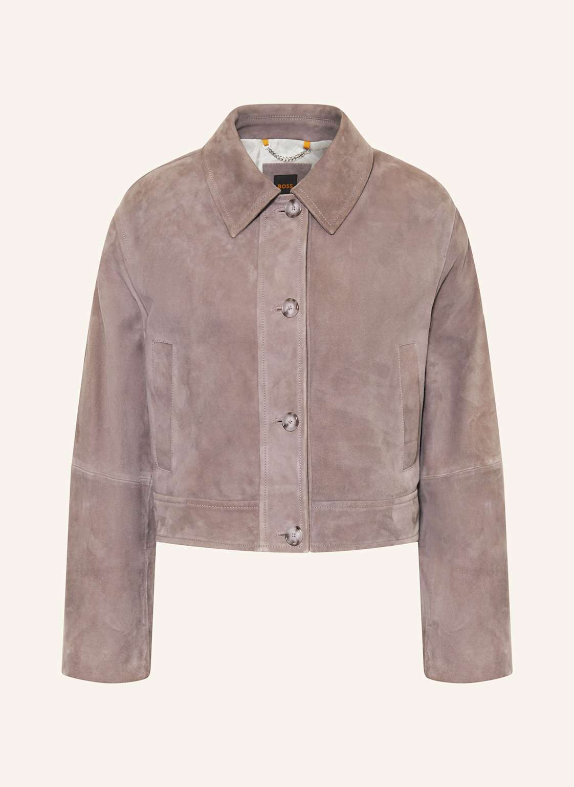 Boss Kurtka Skórzana Sadela lila