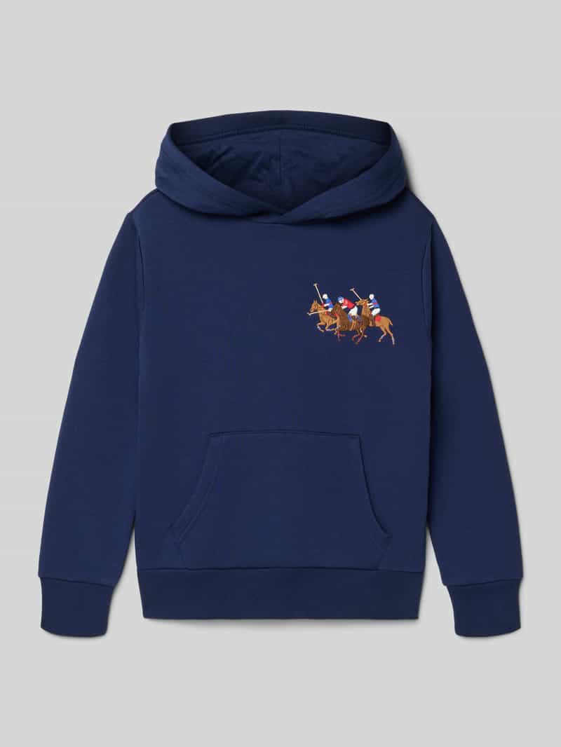 Bluza z kapturem o kroju regular fit z mieszanki bawełny