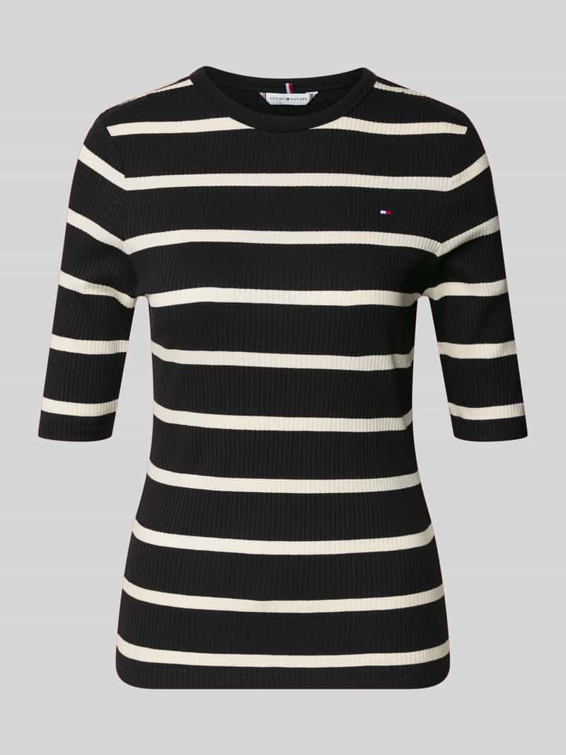 Bluzka o kroju slim fit z mieszanki wiskozy