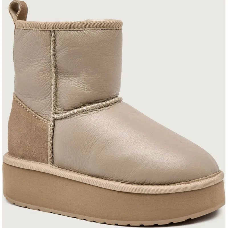 EMU Australia Śniegowce Stinger Mini Flatform Leather | skóra