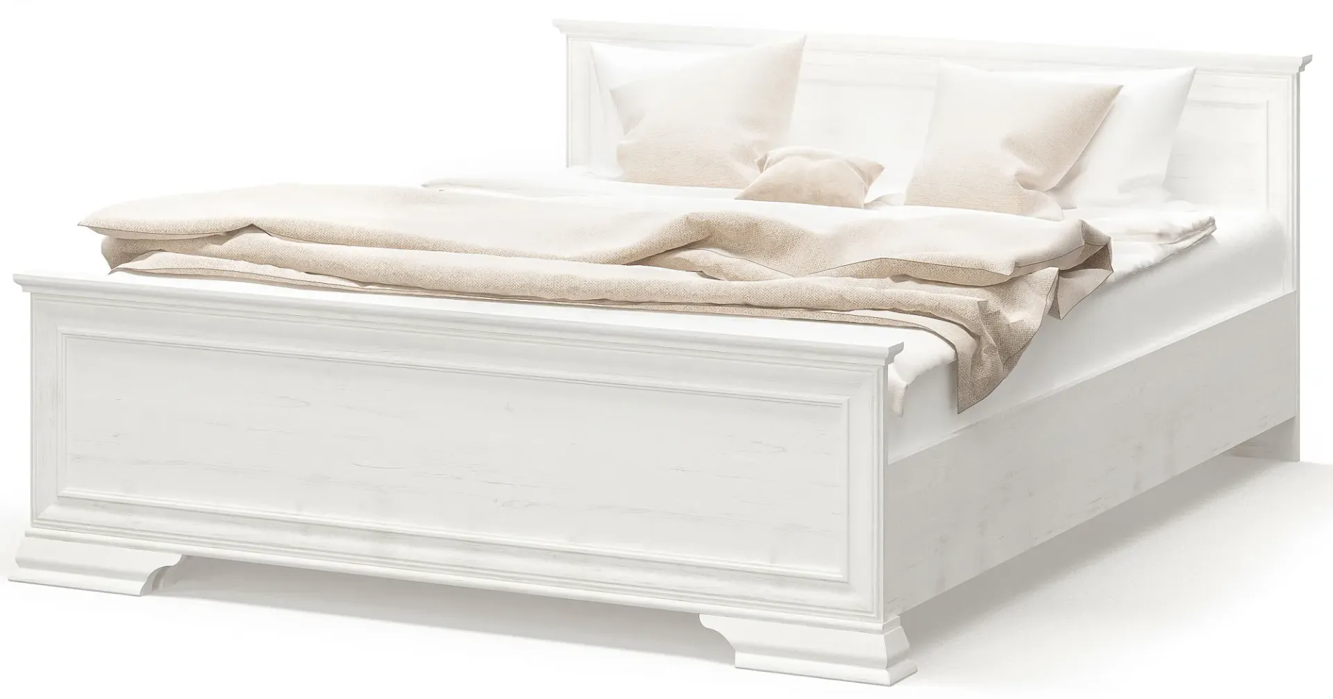 Łóżko klasyczne dwuosobowe 160x200 sosna anderson K3-B49