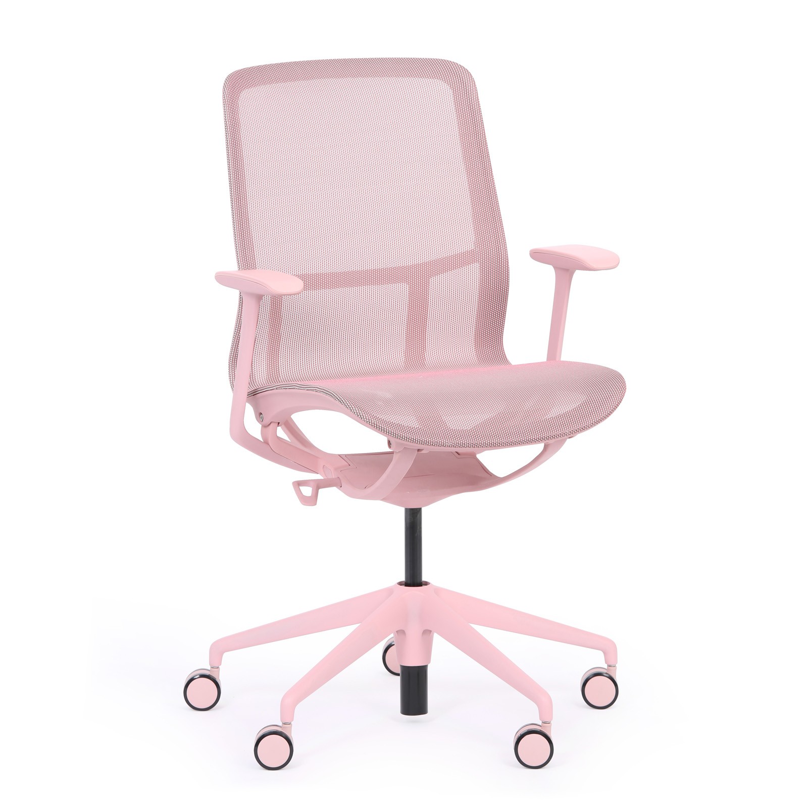 Krzesło biurowe ELVI, różowy