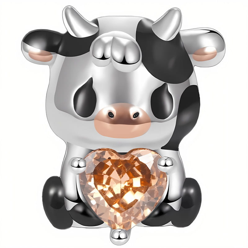 Charms do Pandora - CHARMS KRÓWKA Z SERCEM