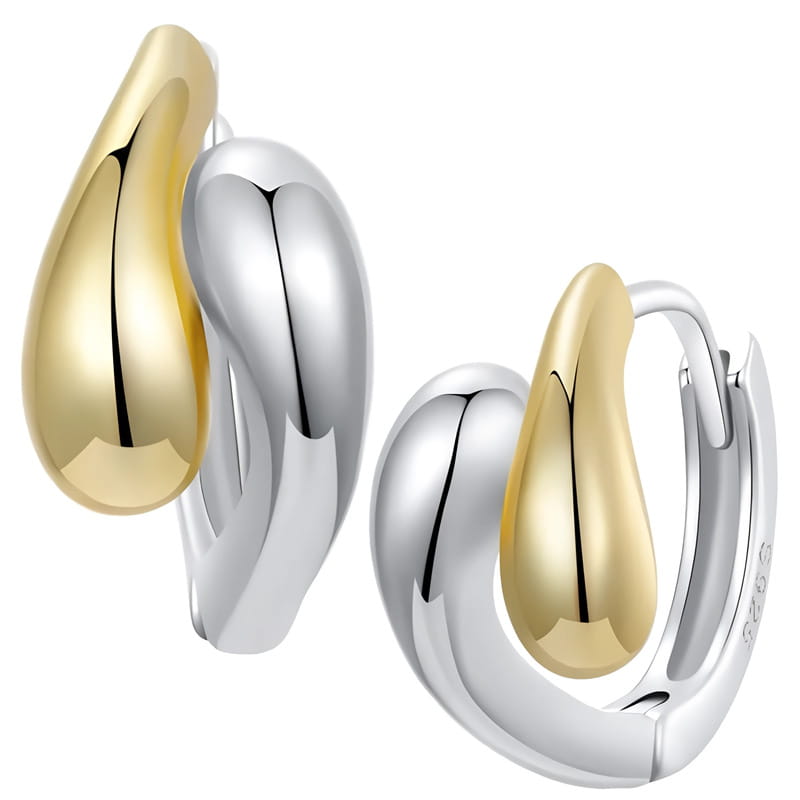 Kolczyki Srebrne - KOLCZYKI ŁEZKI