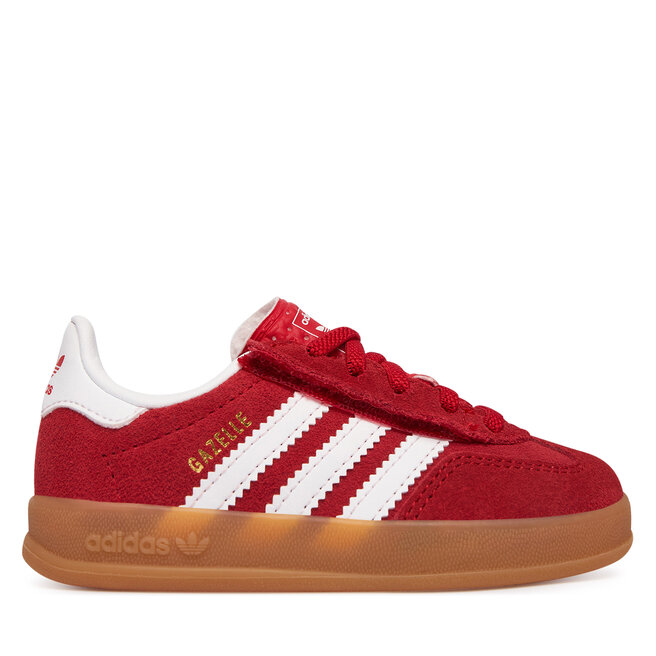 Sneakersy adidas Gazelle Indoor Comfort Closure Elastic Lace IH9132 Czerwony