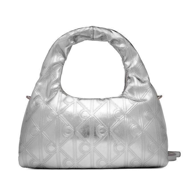 Torebka Calvin Klein Puffy Aop Mini Bag With Strap LV04F3444G Srebrny