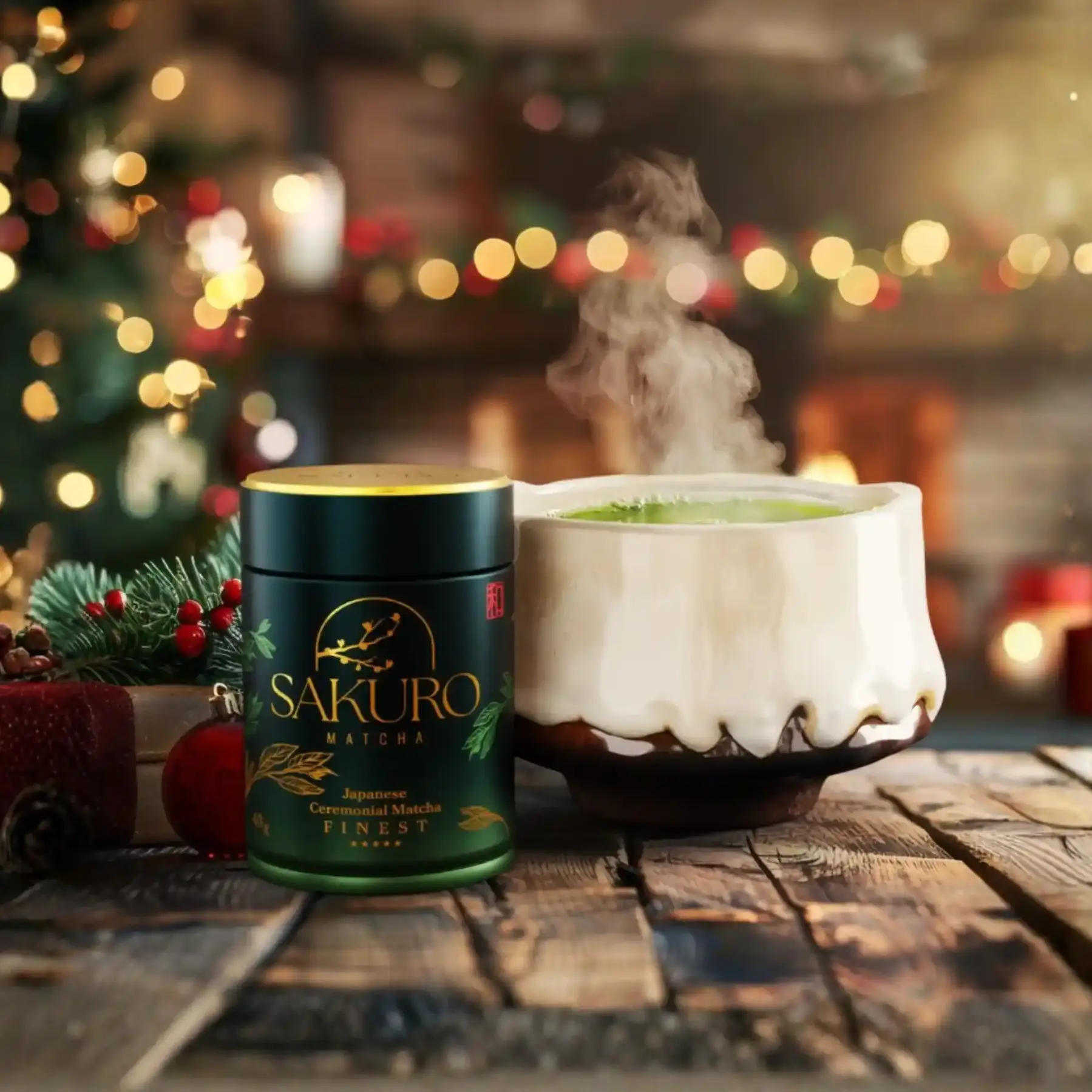 MINI ZESTAW - SAKURO MATCHA FINEST 40G + CZARKA ASAGIRI