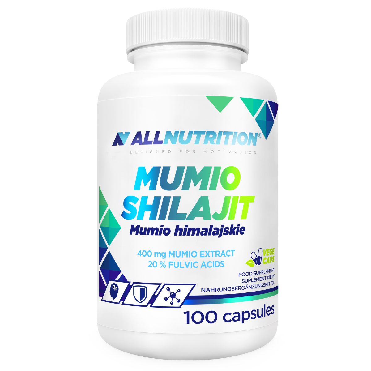 Allnutrition Mumio Shilajit, mumio himalajskie, 100 kapsułek