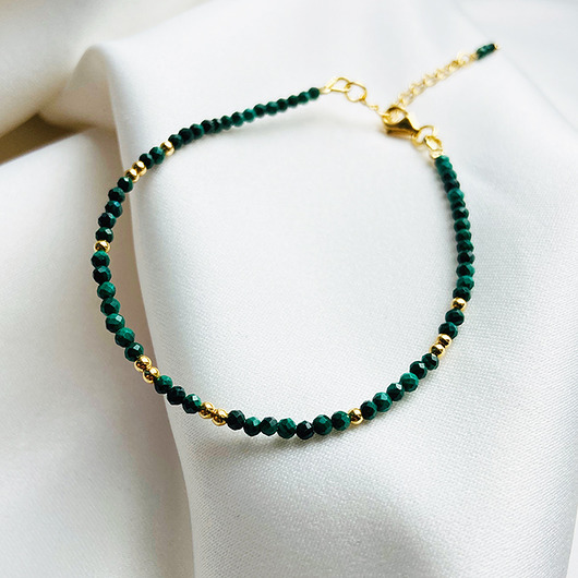 Bransoletka MALACHIT , zielone kamienie