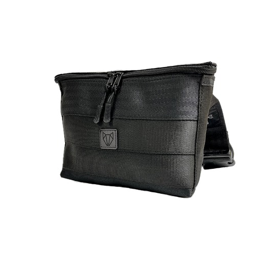 Nerka z pasów samochodowych Mulholland Dr czarna