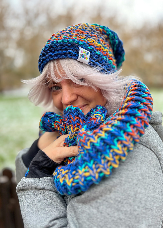 Komin merino 50% Górski potok