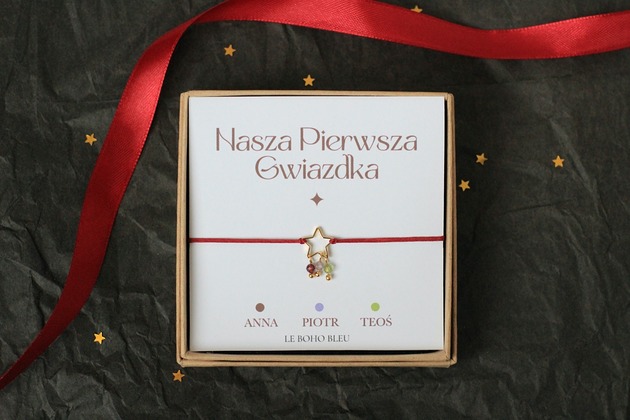 Nasza Pierwsza Gwiazdka - Bransoletka z kamieniami miesiąca