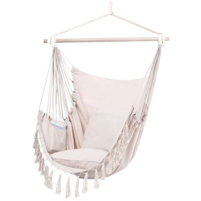 EHOKERY Fotel hamakowy podwieszany  Bahio Beżowy