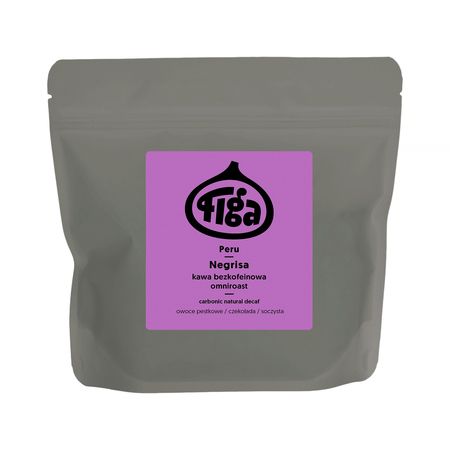 Figa Coffee bezkofeinowa kawa ziarnista Peru Negrisa Carbonic Natural Omniroast 250 g - kawa