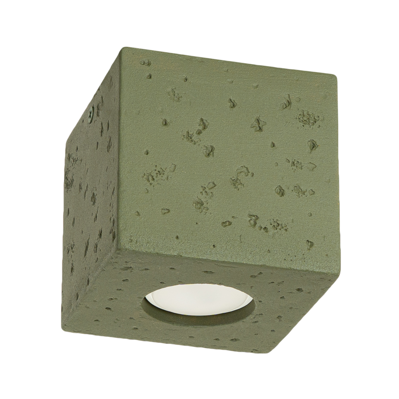 Plafon QUAD GU10 IP20 - oliwkowy/beton