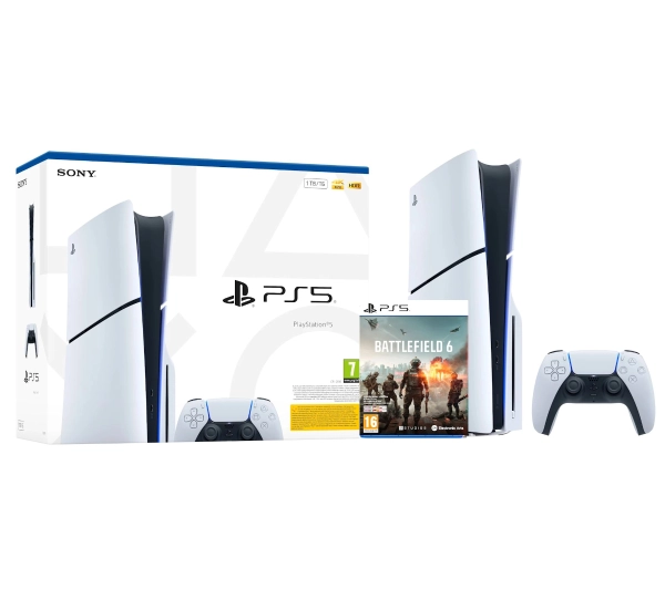 Sony PlayStation 5 Slim E Chassis PS5 1TB z napędem + Battlefield 6