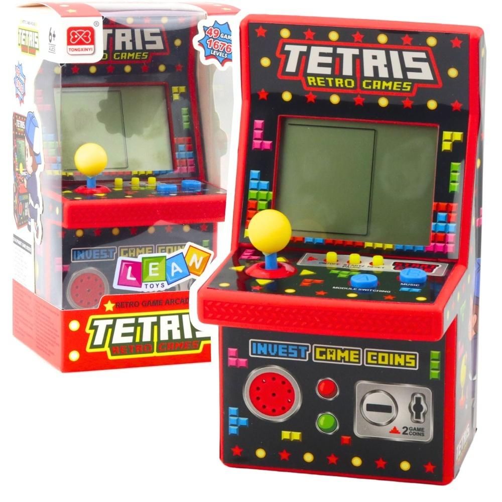 Automat do gry tetris retro czerwony - zabawka