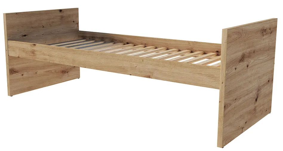 Klasyczne modułowe łóżko bazowe dąb artisan K5-L68