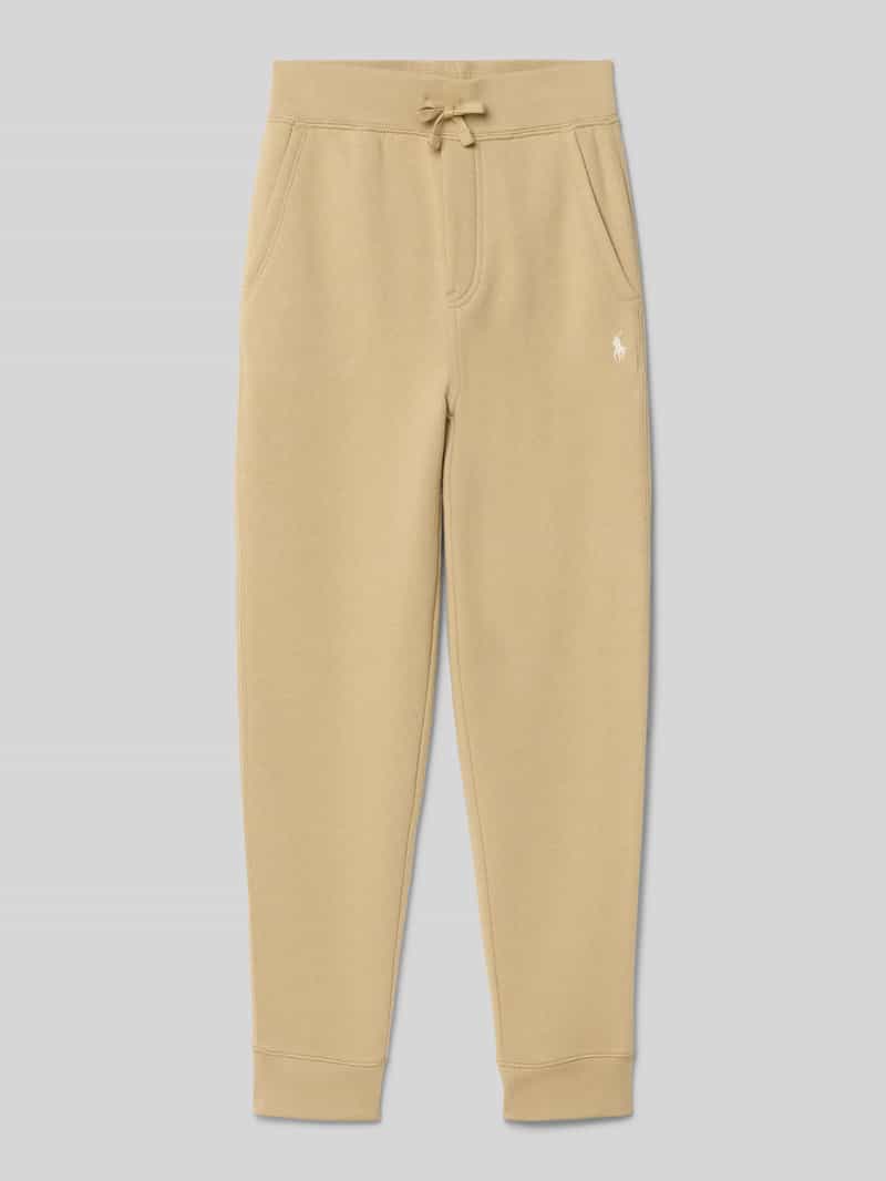 Spodnie dresowe o kroju regular fit z mieszanki bawełny