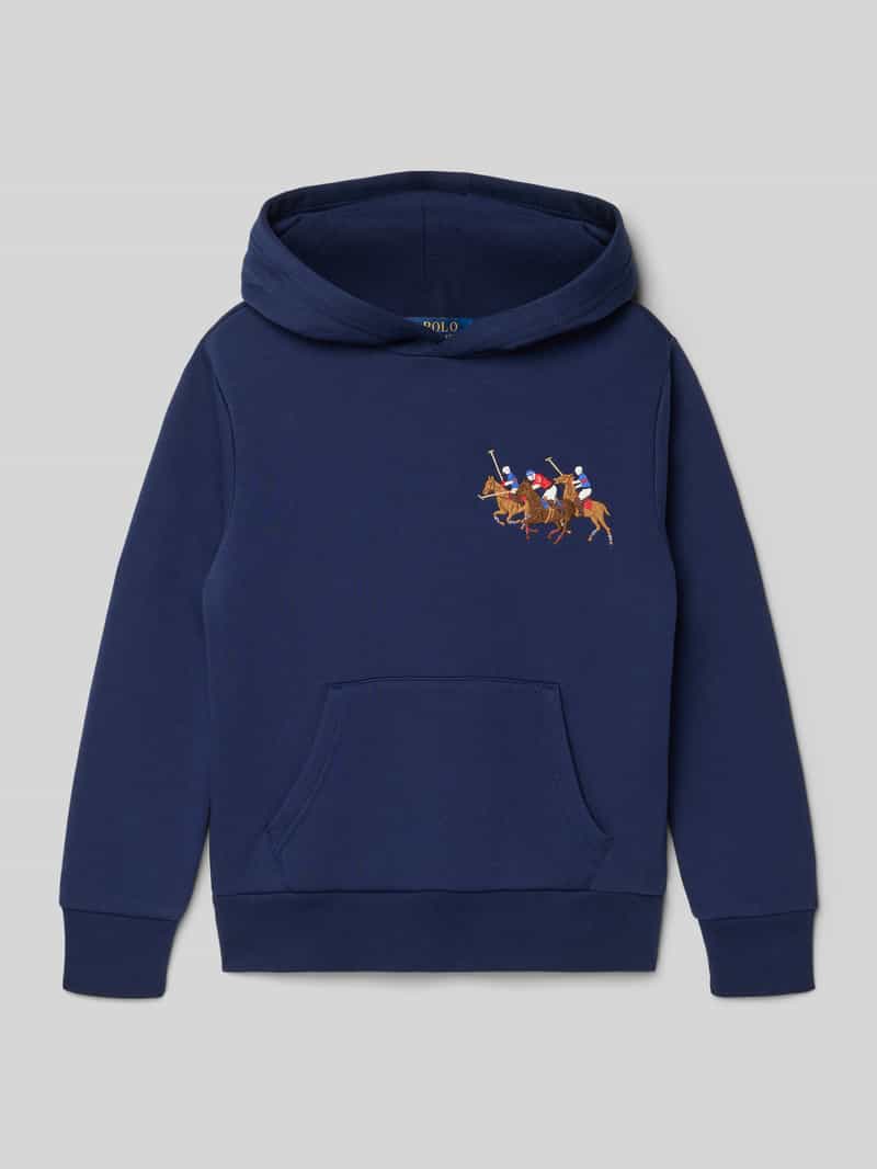 Bluza z kapturem o kroju regular fit z mieszanki bawełny