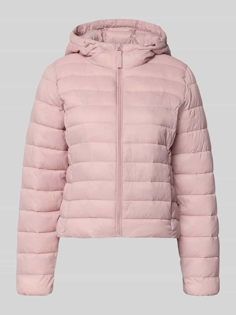 Kurtka pikowana o kroju regular fit z kapturem model „TAHIA”