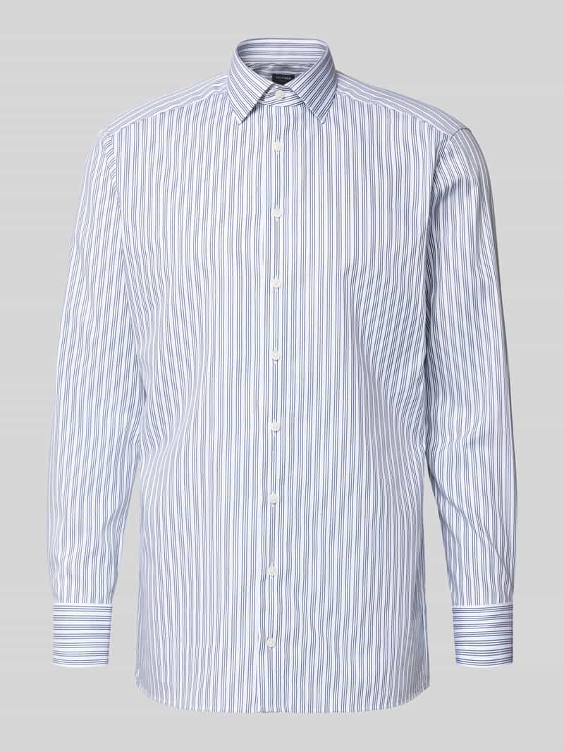 Koszula biznesowa o kroju regular fit z bawełny z kołnierzykiem typu kent