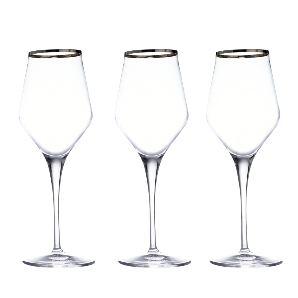 Kieliszki do białego wina 330 ml 6 sztuk CONTESSA Platino