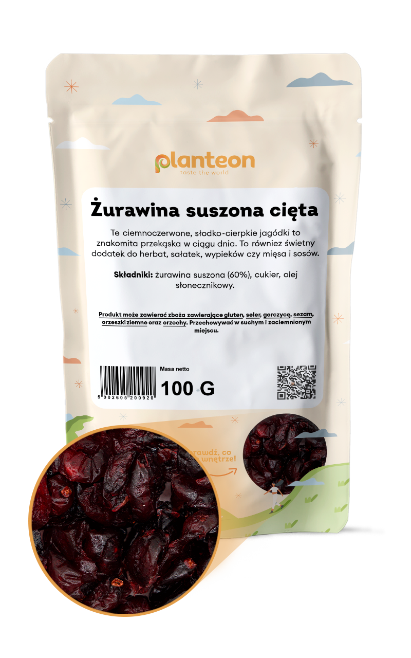 Żurawina suszona cięta 11kg