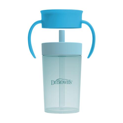 Dr Brown's Kubek ze słomką i niekapek 360° z uchwytami 9m+ 300ml