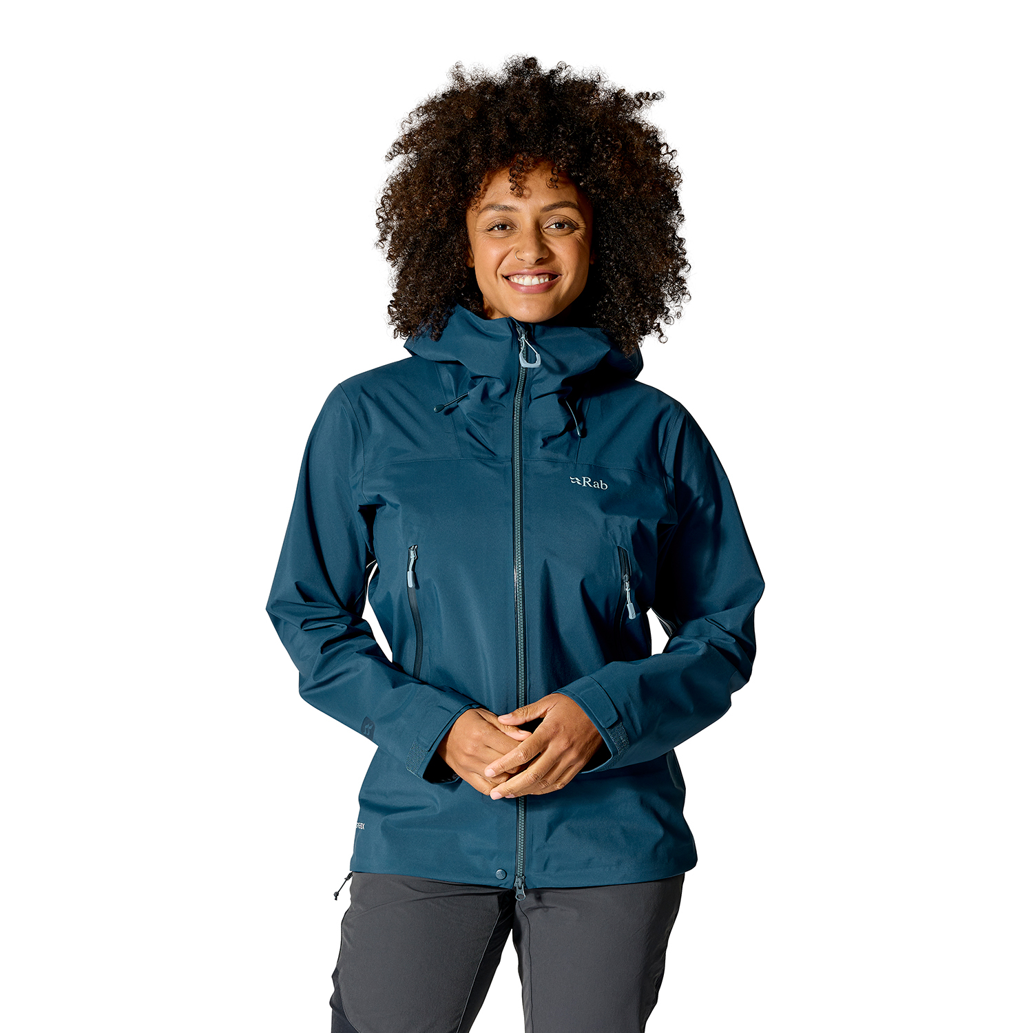 Damska kurtka przeciwdeszczowa Rab Women's Kangri Gore-Tex Jacket tempest blue - 10 (S)