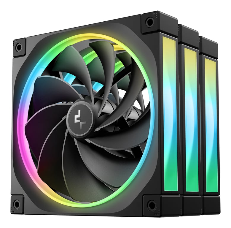 DeepCool FL14R Obudowa komputera Wentylator 14 cm Czarny 3 szt. R-FL14R-BKAPN3-G