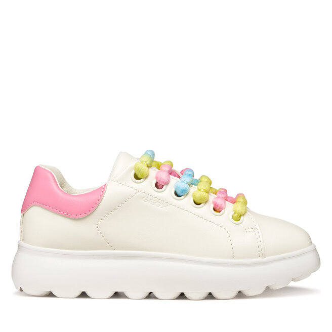 Sneakersy Geox J Puffypop Girl J55MRA 000BC C0406 S Biały