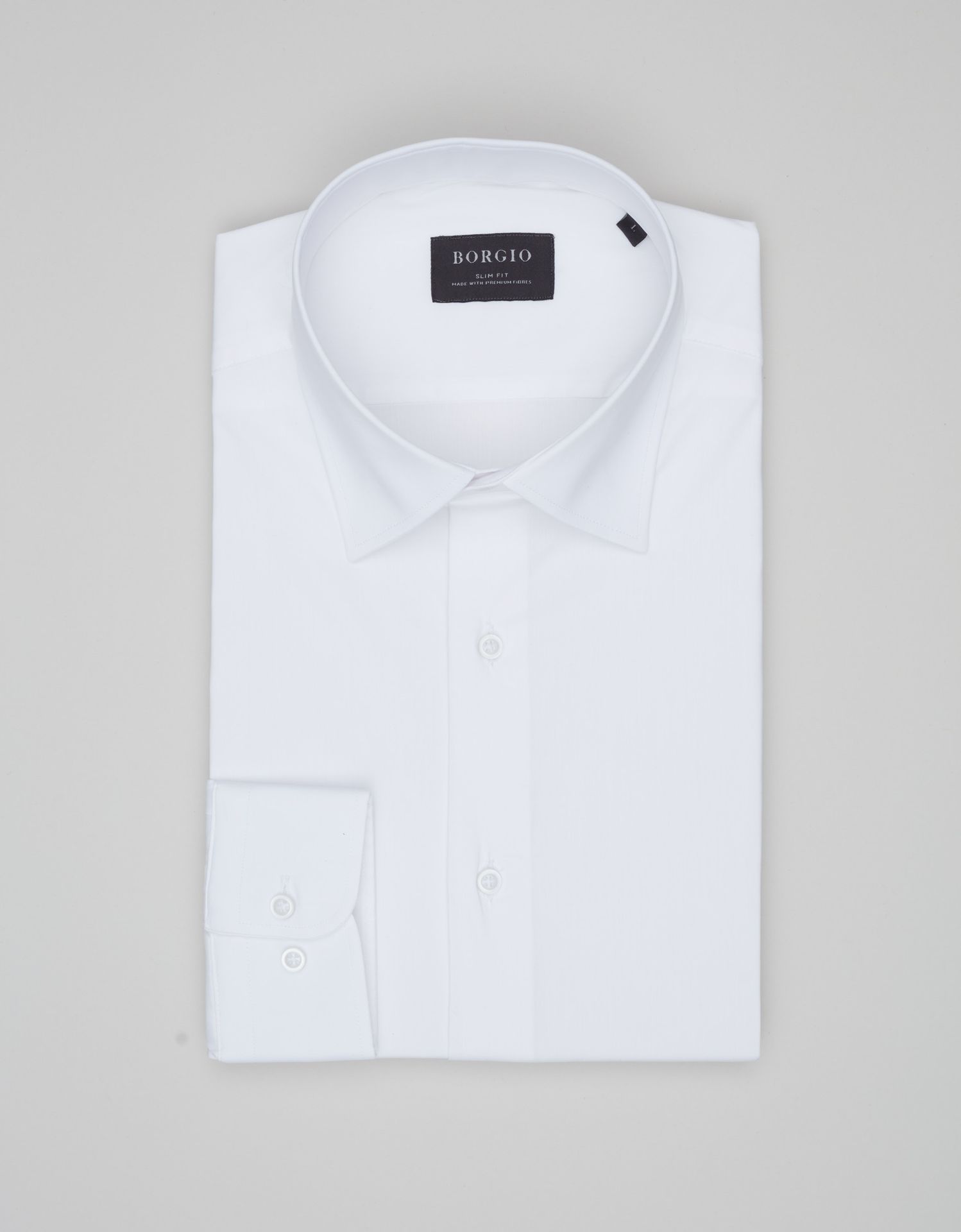 koszula mortara 00643 długi rękaw biały slim fit