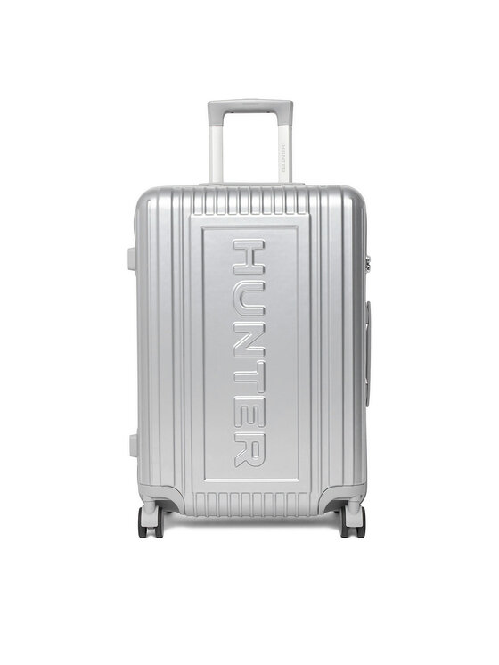 Hunter Walizka średnia CEO-HUNTER-M-002-08-SILVER Srebrny