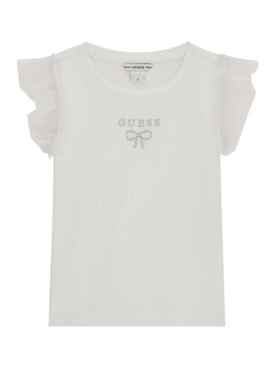 Guess T-Shirt K6RI12 KCU20 Biały Regular Fit