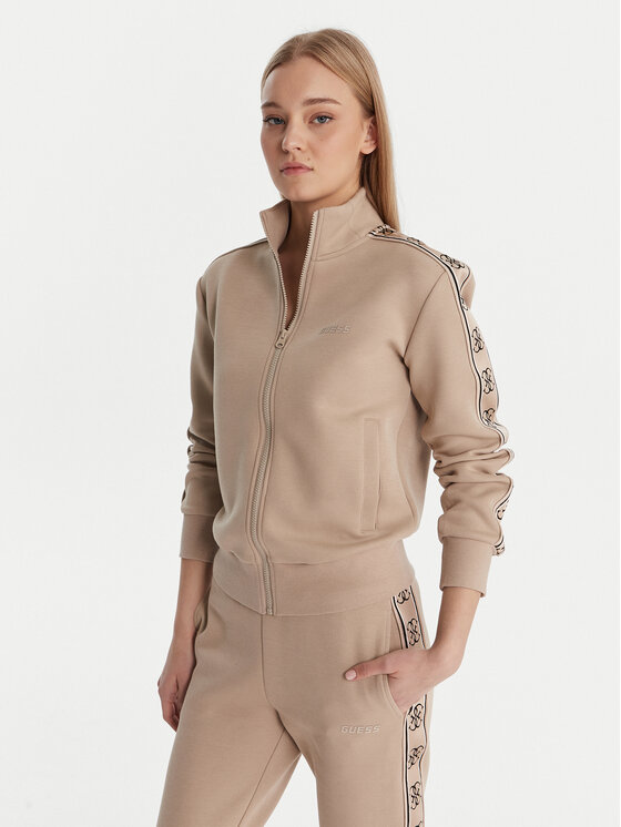 Guess Bluza V2YQ16 KB3P2 Beżowy Regular Fit