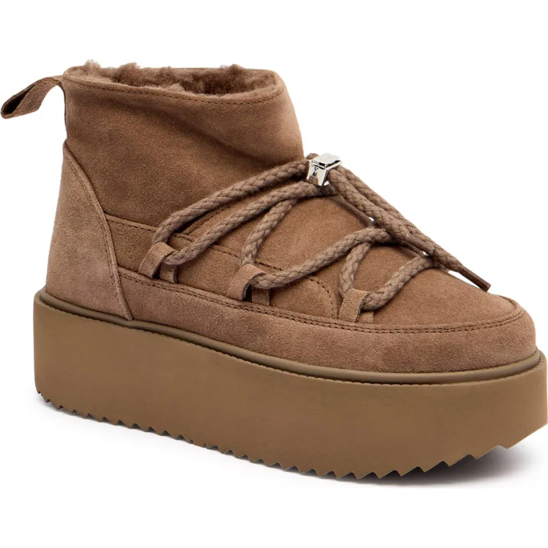 INUIKII Śniegowce CLASSIC LOW PLATFORM zamsz
