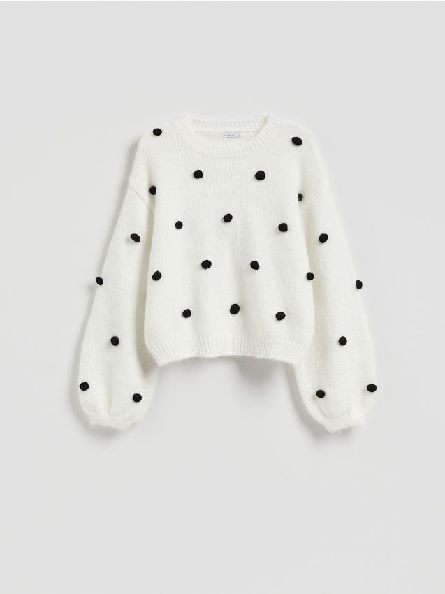 Reserved - Sweter w kropki - wielobarwny