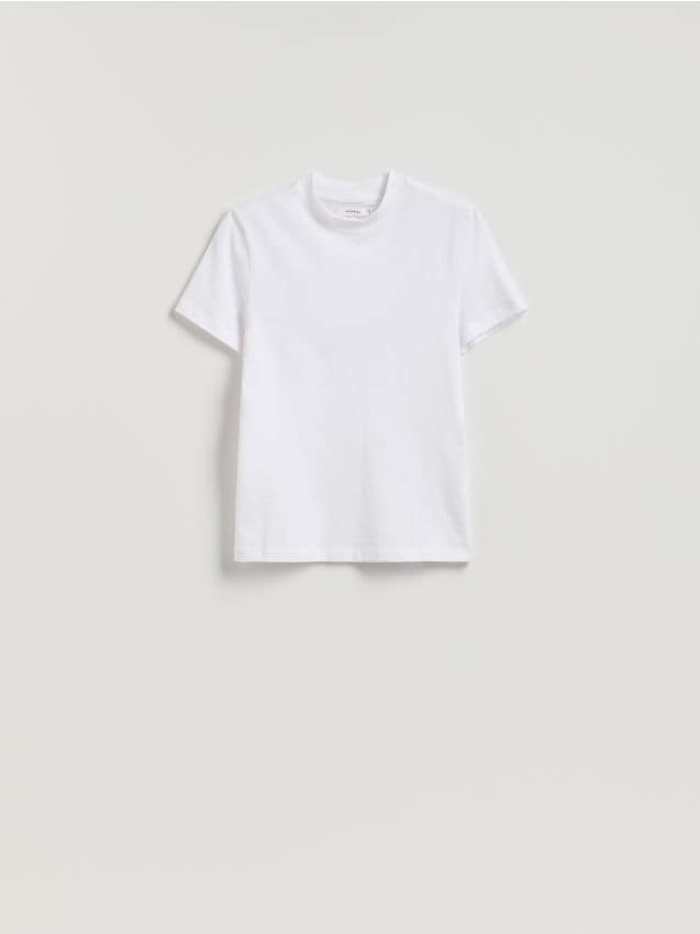 Reserved - T-shirt slim fit - biały