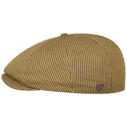 Kaszkiet Brood Cotton Houndstooth by Brixton, ciemnobeżowy, S (55-56 cm)