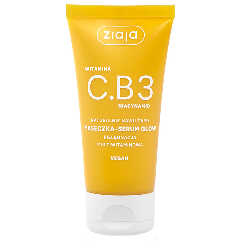 Ziaja Witamina C.B3 Niacynamid Naturalnie Nawilżamy, maseczka-serum glow, 50 ml