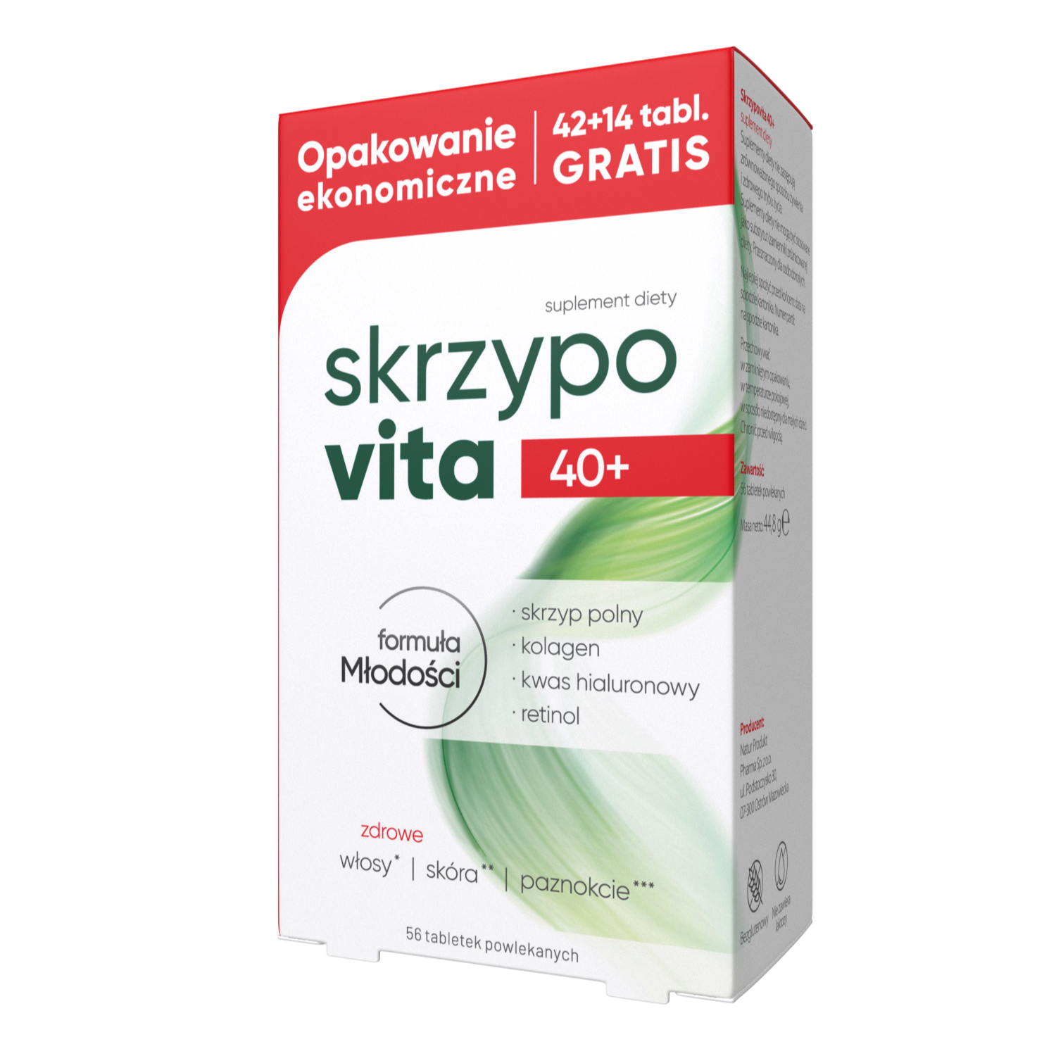 Skrzypovita 40+, 42 tabletki powlekane + 14 tabletek gratis