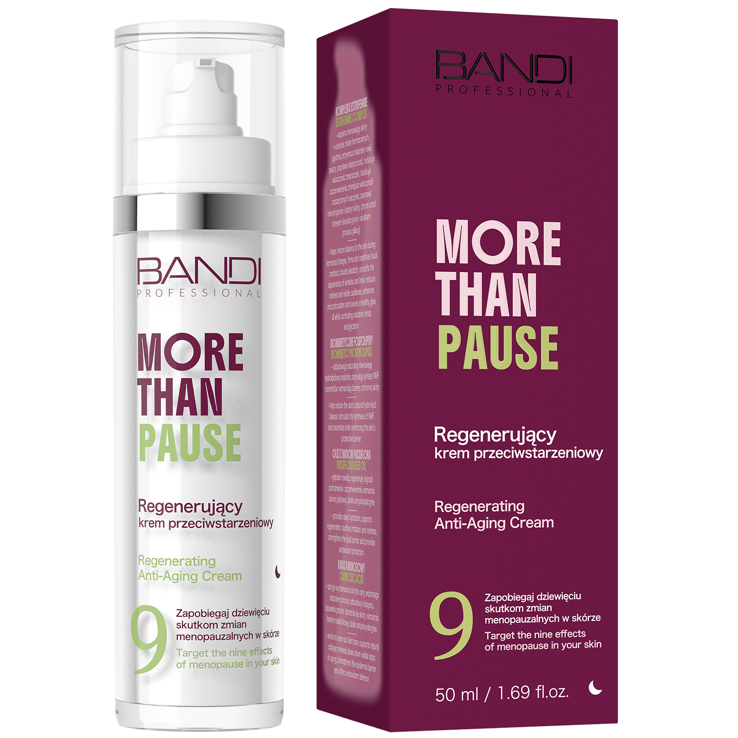 Bandi Professional More Than Pause, regenerujący krem przeciwstarzeniowy, 50 ml