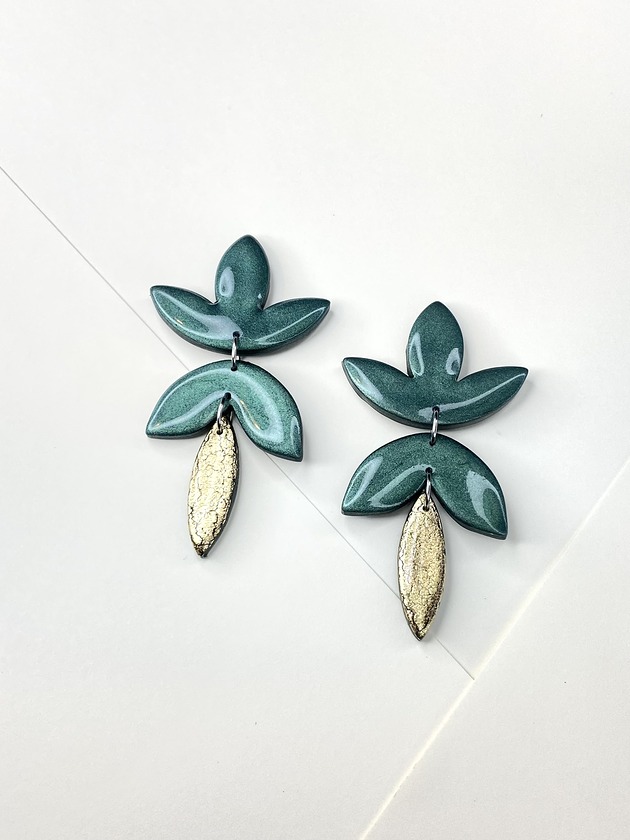 Kolorowe wiszące kolczyki FIESTA