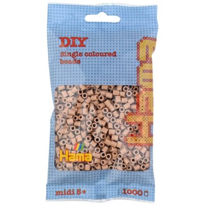 Zestaw kreatywny HAMA Midi 1000 koralików w torebce 015-207-75 Kremowy