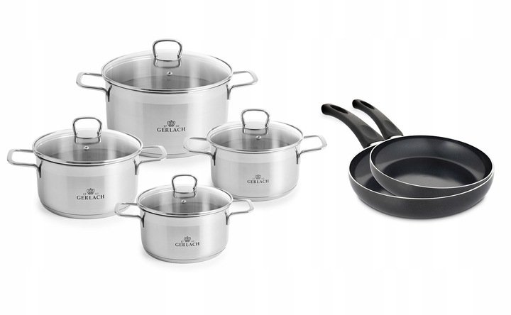 Zestaw garnków Gerlach Brava 8 elementów