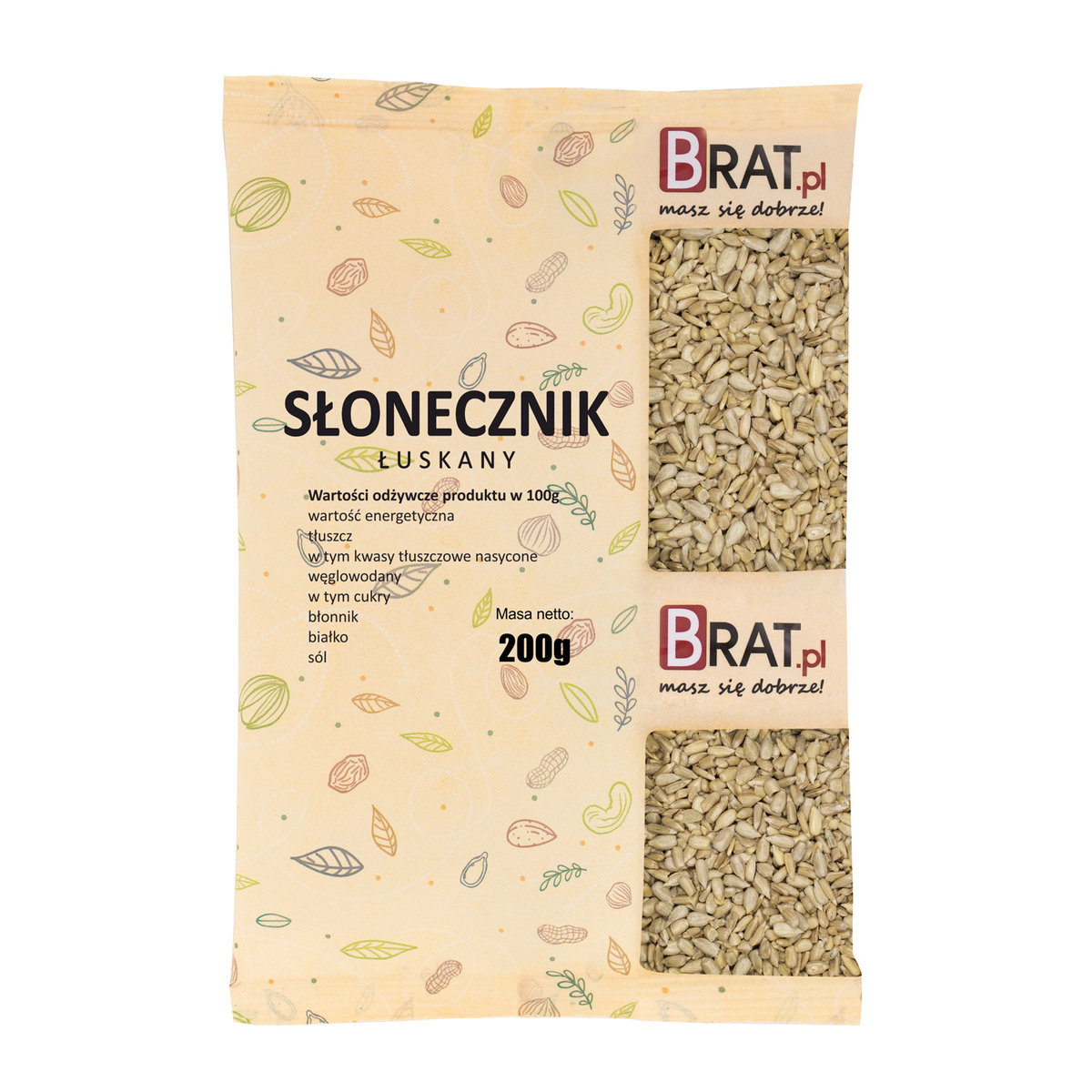 Słonecznik Łuskany 200G