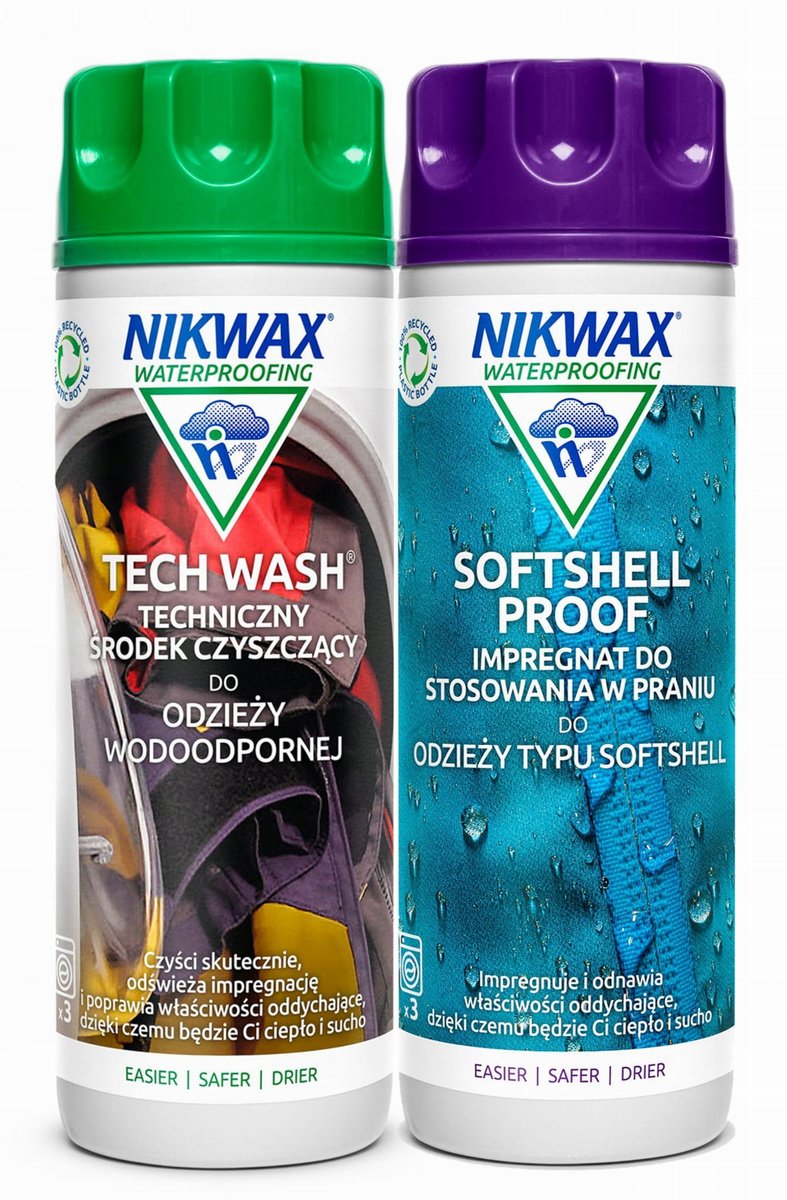 Zestaw Nikwax Tech Wash + Soft Shell Proof 2 x 300 ml
